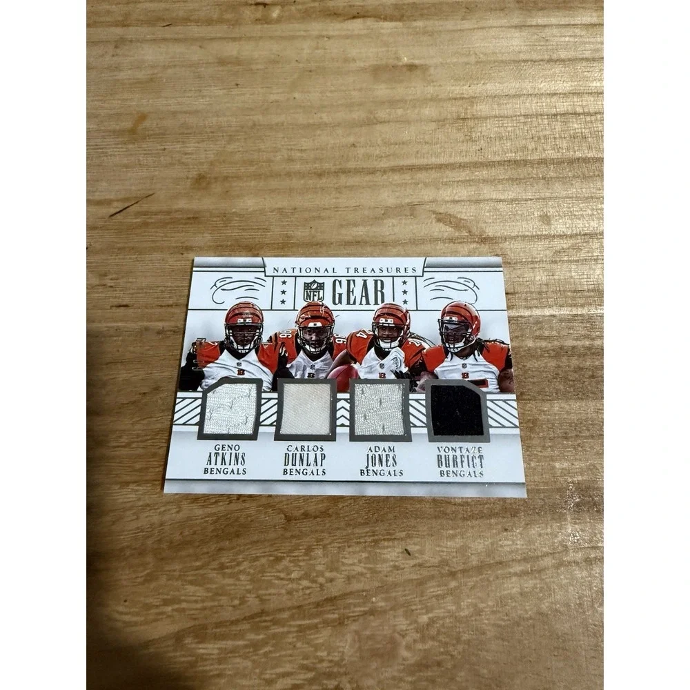 National Treasures NFL Gear Bengals Burfict Jones Dunlap‎ Atkins 60/99 2016 #5